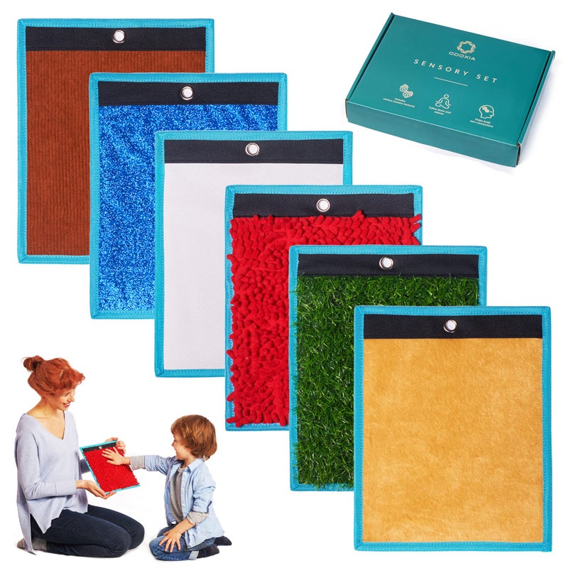 ODOXIA Sensory Mats for Autistic Children Tiles for Kids Wall Panel MultiSensory Exploration Toys Room Equipment Disorder Toys for Tactile Play
